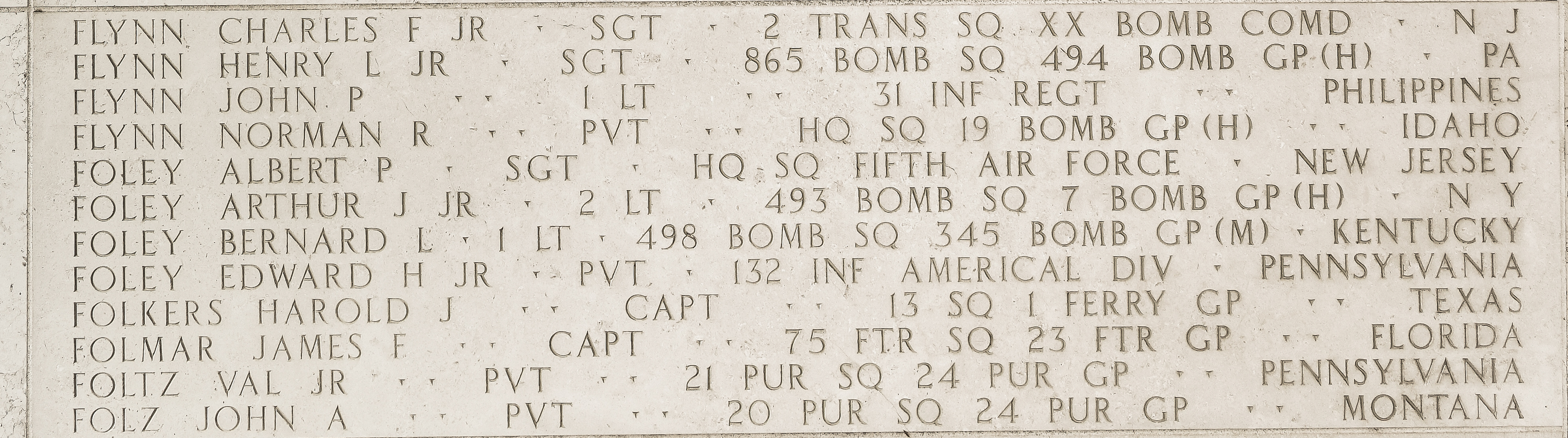 Edward H. Foley, Private